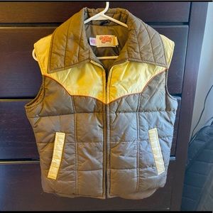 Real Goose down vintage vest